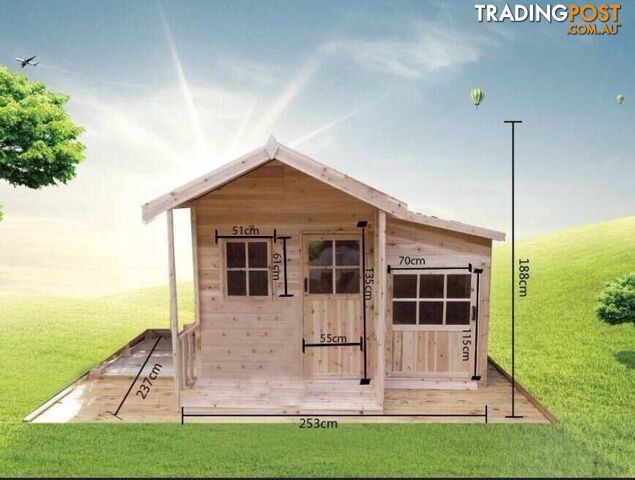 Large Cubby House Kid Children Playhouse Hard Wooden Solid Timber - photo 2 of 2
