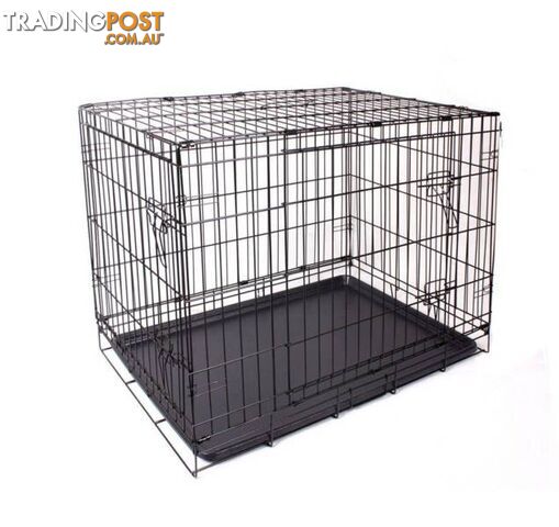 Large 42"Dog Cage PET cat Crate Metal foldable training kennel - photo 4 of 7