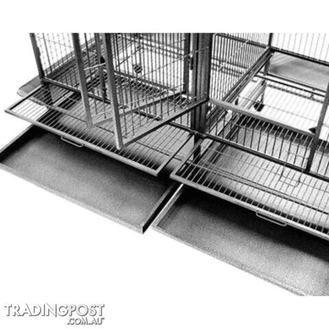 Top Quality Large Dual Double Pet Bird Cage Parrot Cockatoo Twin - photo 4 of 4