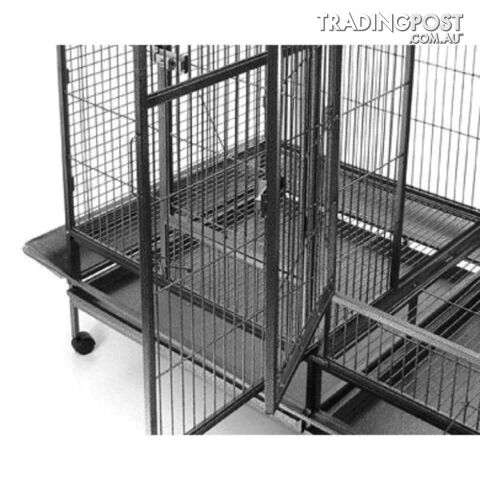 Top Quality Large Dual Double Pet Bird Cage Parrot Cockatoo Twin - photo 3 of 4