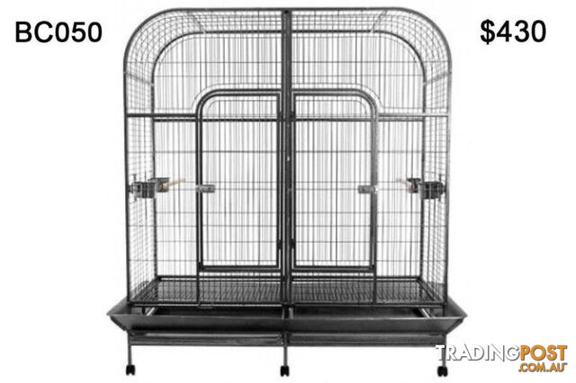 Top Quality Large Dual Double Pet Bird Cage Parrot Cockatoo Twin