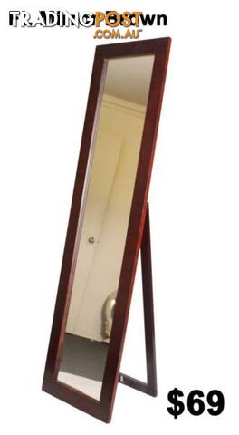White Rectangular Cheval Free Standing Floor Mirror with Shelf - photo 4 of 10