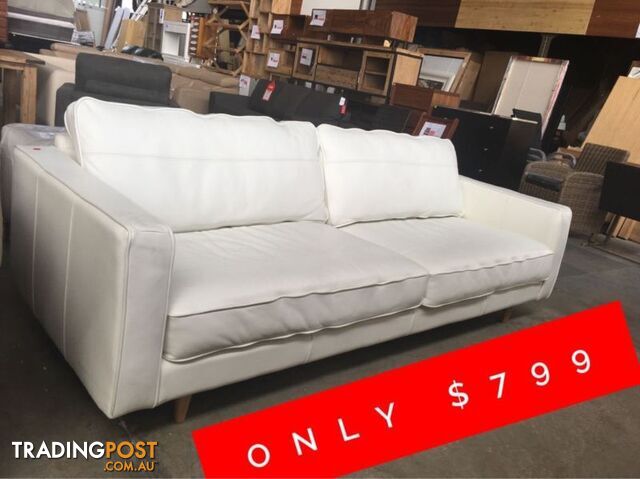 VALEN 3 SEATER LEATHER SOFA