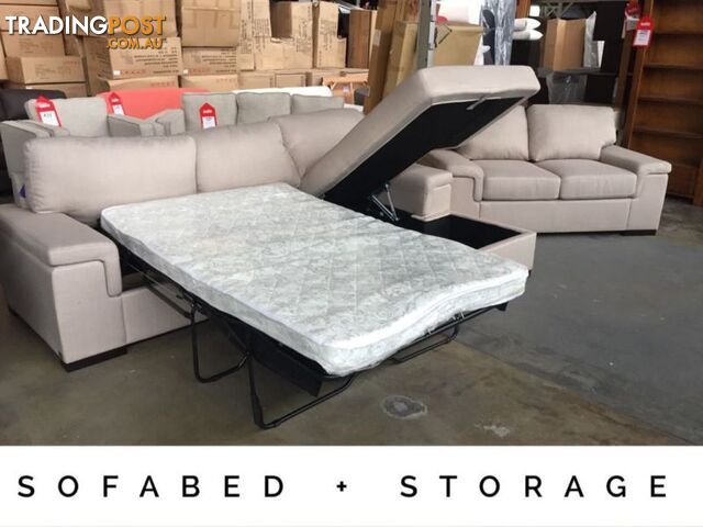 CREAM FABRIC SOFA SET 3s chaise + 2 - photo 4 of 10