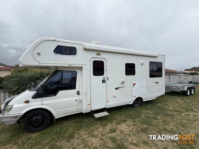 2003 Ford Transit Chassis Winnebago Body - Suzuki Jimny & bogey trailer...
