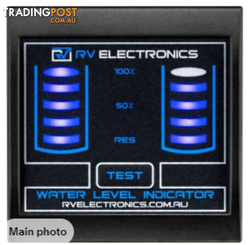 RV Electronics - Slimline LED Black Double Tank Water Level Indicator