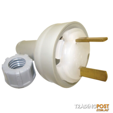 Clipsal 492/32 Fixed Polarity Plug Clear