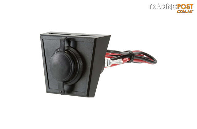 Narva Accessory Socket with Optional Mounting Panel (81028BL)