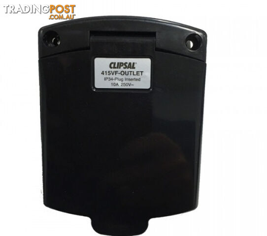 Clipsal (New) Black External 10Amp Power Outlet