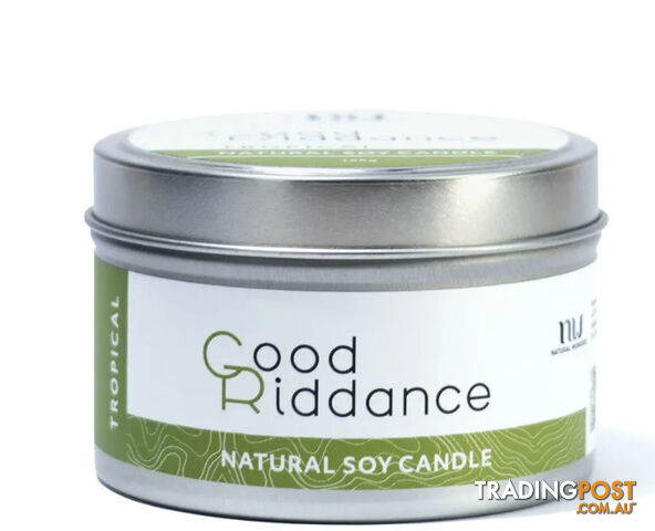 Natural Wonders Good Riddance Tropical Soy Candle Tin 165g