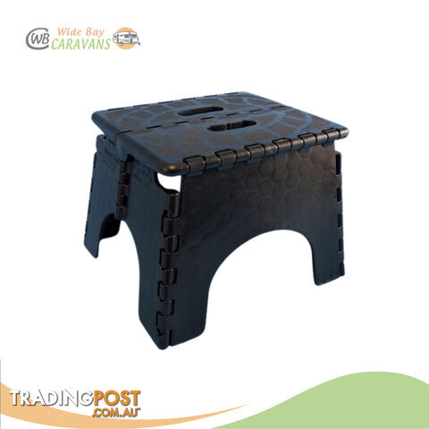 Black Ez-Fold Step-Stool - Plastic - 280 x 310 x 230mm high - NO LONGER AVAILABLE