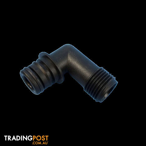 Flojet Quad Port Male to 1/2" BSP Male Elbow