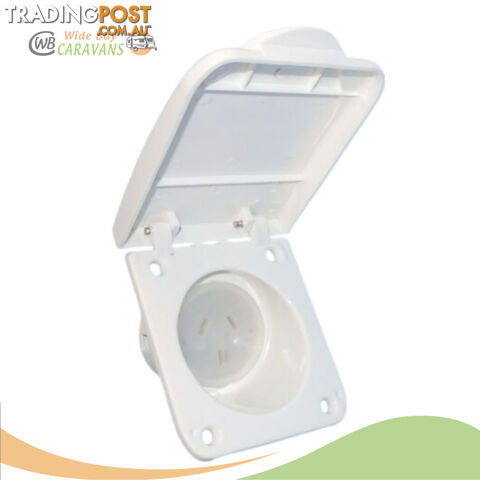 Power Outlet Socket 10A in White