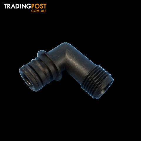 Flojet Quad Port Male to 1/2" BSP Male Elbow