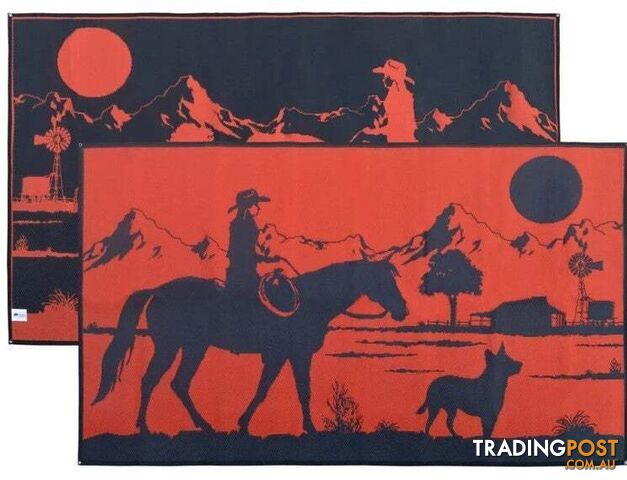 ACM Riding Home 5m x 2.4m Orange/Black mat