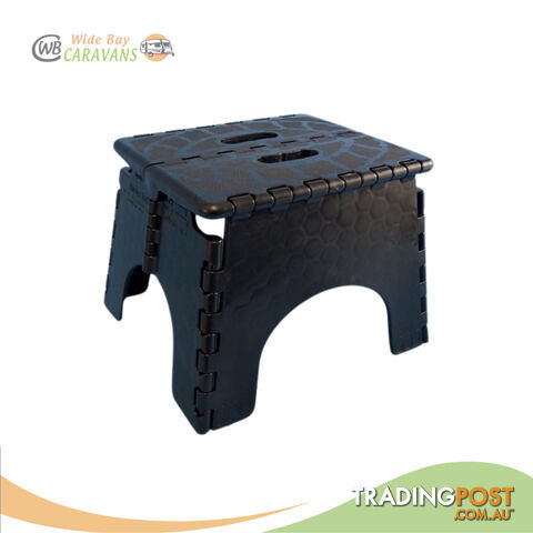 Black Ez-Fold Step-Stool - Plastic - 280 x 310 x 230mm high - NO LONGER AVAILABLE