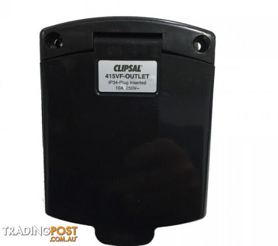 Clipsal (New) Black External 10Amp Power Outlet