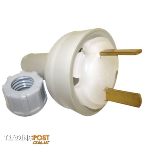 Clipsal 492/32 Fixed Polarity Plug Clear
