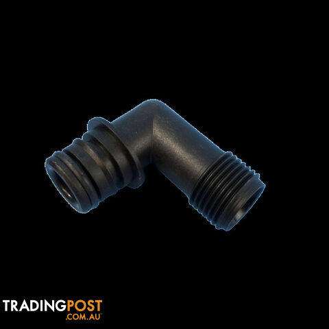 Flojet Quad Port Male to 1/2" BSP Male Elbow