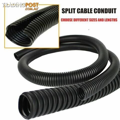 Tube Loom Split Corrugated 16mm conduit per metre