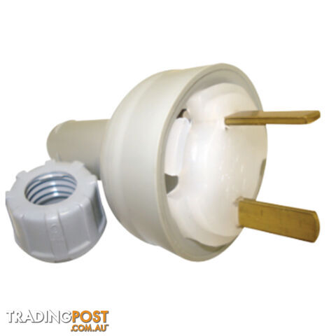 Clipsal 492/32 Fixed Polarity Plug Clear