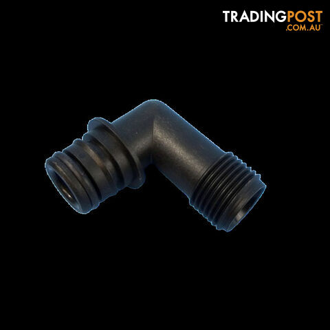 Flojet Quad Port Male to 1/2" BSP Male Elbow
