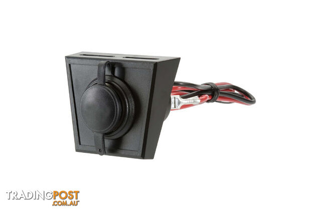 Narva Accessory Socket with Optional Mounting Panel (81028BL)