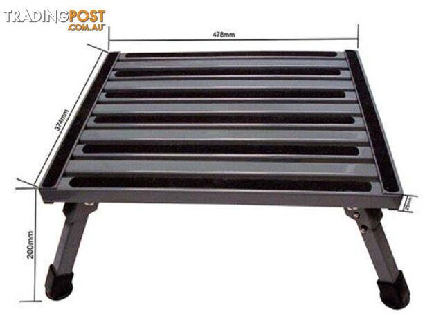 Coast Folding Aluminium RV Step (220kg capacity)