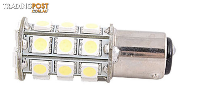 LED - BA15D Double Contact Bulb, 250 Lumens, Parallel Pins, Cool White LEDs