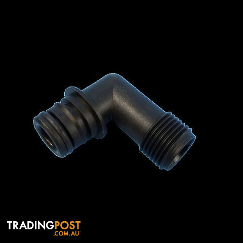 Flojet Quad Port Male to 1/2" BSP Male Elbow