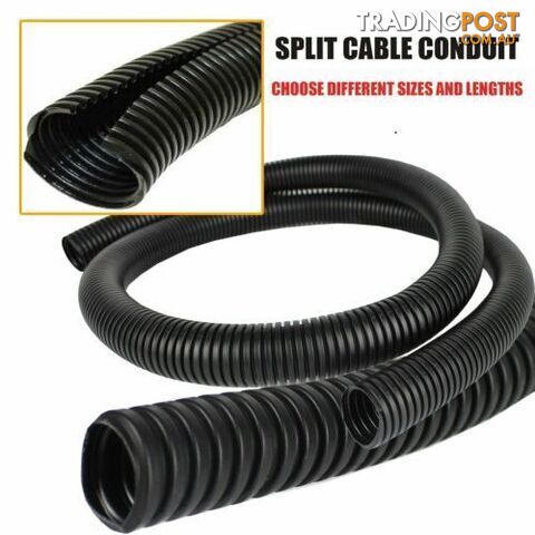 Tube Loom Split Corrugated 16mm conduit per metre