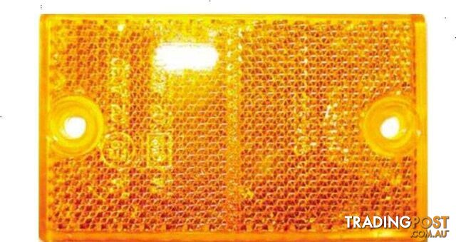 Coast Rectangular Screw Mount Reflector Amber