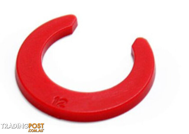 JG 12mm Red Locking Clip