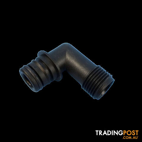 Flojet Quad Port Male to 1/2" BSP Male Elbow