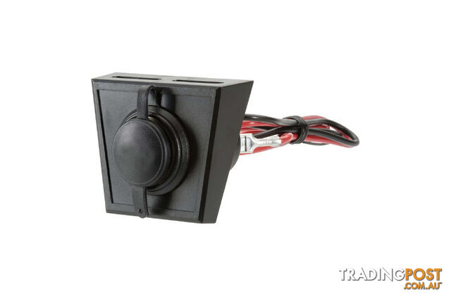 Narva Accessory Socket with Optional Mounting Panel (81028BL)