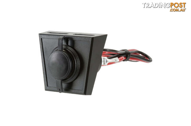 Narva Accessory Socket with Optional Mounting Panel (81028BL)