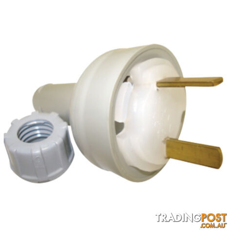 Clipsal 492/32 Fixed Polarity Plug Clear