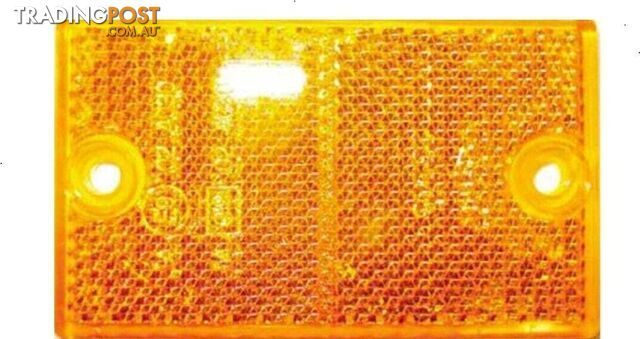 Coast Rectangular Screw Mount Reflector Amber