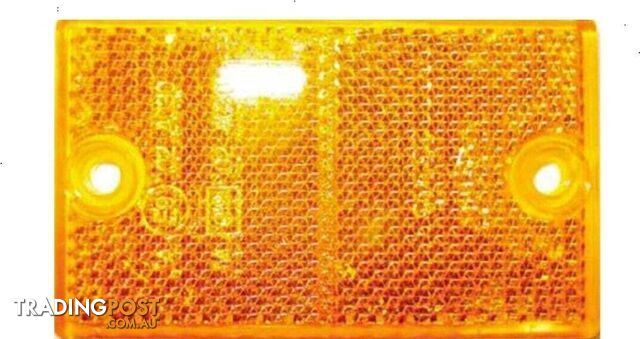 Coast Rectangular Screw Mount Reflector Amber