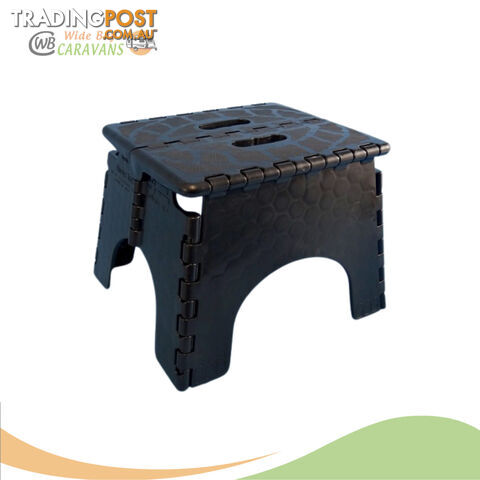 Black Ez-Fold Step-Stool - Plastic - 280 x 310 x 230mm high - NO LONGER AVAILABLE