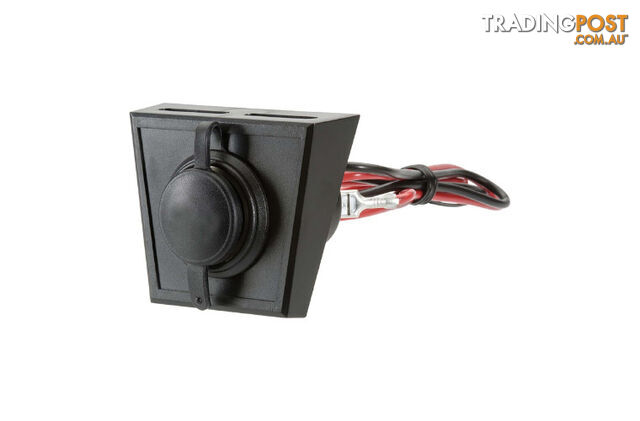 Narva Accessory Socket with Optional Mounting Panel (81028BL)