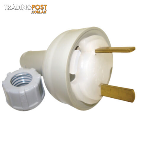 Clipsal 492/32 Fixed Polarity Plug Clear