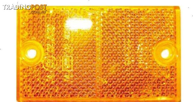 Coast Rectangular Screw Mount Reflector Amber