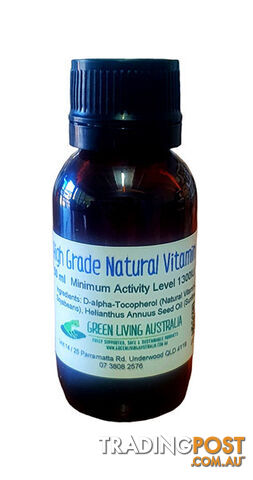 High Grade Natural Vitamin E Oil - 50 ml - Green Living Australia - MPN: 3637
