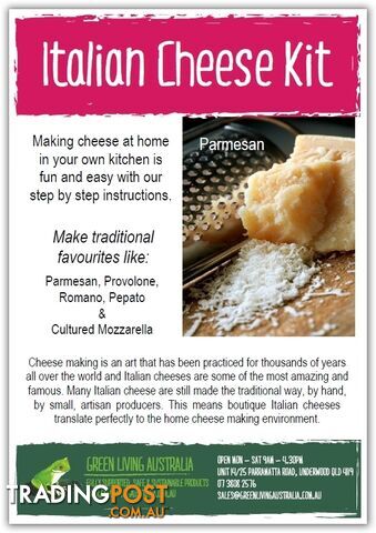 Instructions - Italian Cheese Kit - Green Living Australia - MPN: 1453