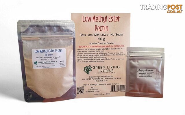 Low Methyl Ester Pectin - 50 g - Green Living Australia - MPN: 3613