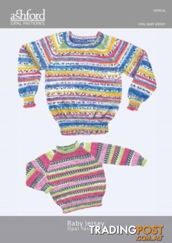 Pattern - Opal Yarn - Baby Jersey - Ashford - MPN: AYP018