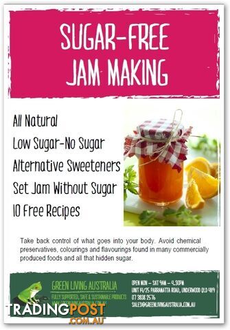 Instructions - Sugar Free Jam Kit - Green Living Australia - MPN: 3285