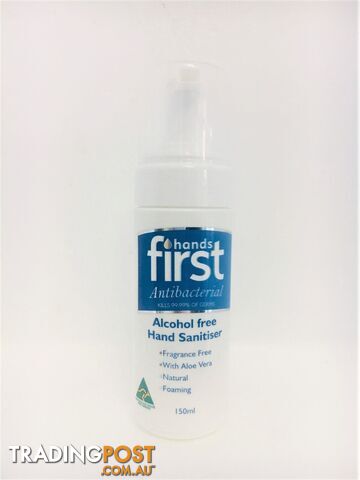 Hands First Hand Sanitiser - 150 ml - Green Living Australia - MPN: 3573
