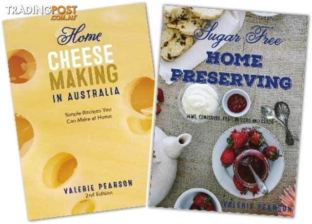 Two of Valerie's Books - Cheesemaking & Sugar Free Preserving - Green Living...